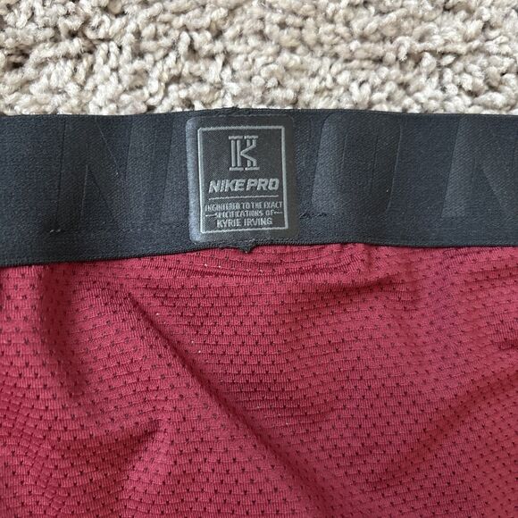 Nike Pro Hyperstrong Kyrie Irving Custom Issued Mens M Compression Pants Red - Picture 6 of 6